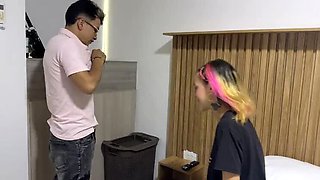 Hot step-siblings hotel room sex - CatalinaPalvin anal and squirting teen