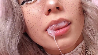 Your Slut Vasya Sylvia Sucks Well Until She Gets a Creampie in Her Mouth - Splatter Her New Outfit!