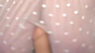 A Busty MILF Masturbates with a Big Dildo and Imagines It's Your Cock.