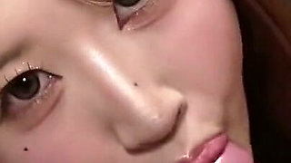 Marshmallow G-cup College Girl Excels at Blowjobs and Titjobs