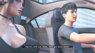 Futanari sex, cum on tits, 3d animated hentai