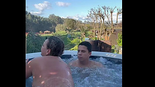 Horny Stepmother Gets Turned on After a Private Party at a Holiday Home