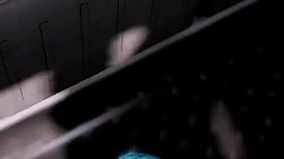 Fucking a Hot Blue Sex Bot in the Bus in POV