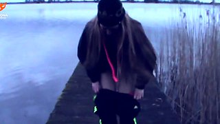 Czech amateur fucking outdoor POV