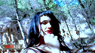 Nina Roberts Pornstar Nina Roberts Geting Naked in the Wood