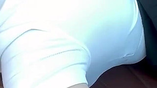 Let me thank you with a blowjob ? OK! Stepmother off her stepson for driving lessons