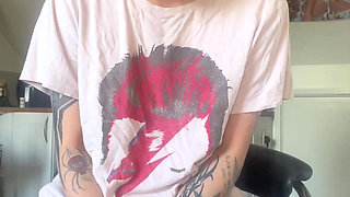 Skinny Goth Huge Belly Rapid Pregnancy at the Doctors Office