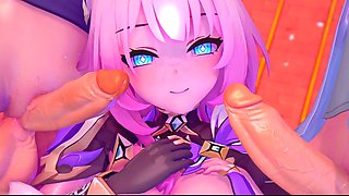 Honkai star rail, hentai uncensored, genshin impact