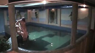 Hot blowjobs in the swimming pool shot on cam!