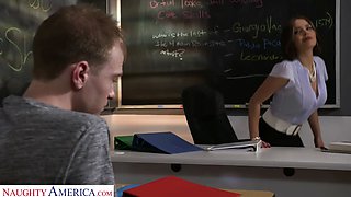 Krissy Lynn is my first ever xxx educator looking for college girl cock at naughty america