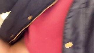 Sweet Hana Japanese Teen Flashes Wet Pussy in Bathroom JAV