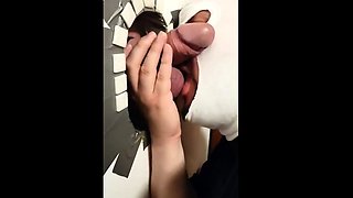 Glory Hole Amateur Takes on a Big Cock