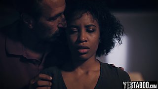 Ebony mature model squirts on wife knob