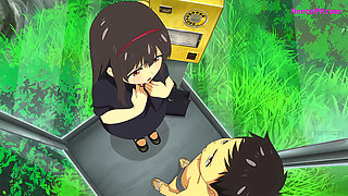 Couple Have Sex In a Roadside Phone Booth ( HENTAI )