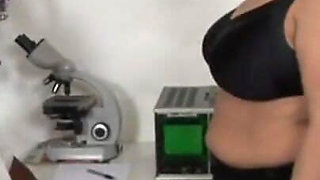 BIGTITS - BBW brunette has come to visit her BBC doctor