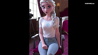 AI Generated Girlfriend: Elsa From Frozen Gets Fucked
