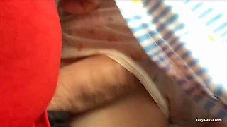 Petite Asian Teen FoxyAleksa Gets Creampied on Public Bus by Stranger