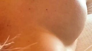Two sexy brunette lesbians licking each others pussies