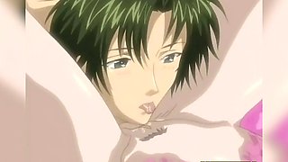 Hentai slut rides her boyfriend until his juicy dick explodes on her clit