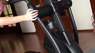 Using Stepdaughter in Fitness Classas with Stepmom - Slutty Girls Fucked- Stepmom Won't Catch!