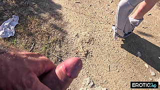 German Dirty Slut Has a Fuck Date with Stranger on Vacation!