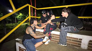 Sizzling Transsexual Gets A trio On 1