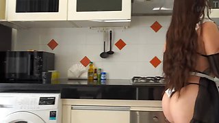 -Wash Fucking Dishes Slave -Yes Sir -Dont Forger Eat My Cuum