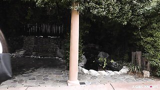 Rough Bella and Violet's long legs movie