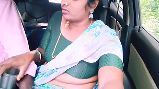 Desi Car Sex. Beautiful Housewife Cheating Husband Fucking for Long Drive with Husbend's Stepbrother. Telugu Dirty Talks