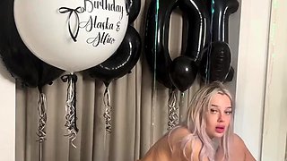 British Slut Alaska Gets A Birthday Cock