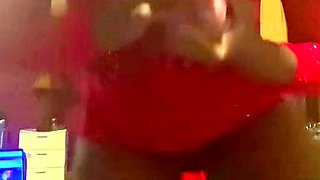 Amateur striptease and Solo masturbation