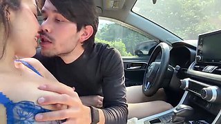 RuthLee Takes Jacob Colt's Big Cock Deep in a Car in the Dominican Republic