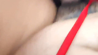 Practical Lesson: Car Sex and Creamy Load in Her Hairy Pussy