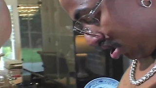 Blonde Babe Takes BBC Deep in Sloppy Threesome Action