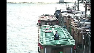 P128g01 a Showa-era Erotic Drama Where Men and Women, and Women Intertwine, Unfold on Tokyo's Yakatabune (houseboats)!