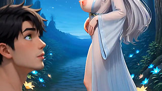 Elf Magical Moon Ritual, Forbidden Fantasy Taboo