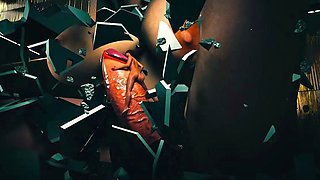 Tall Dominant Futa Giantess Destroys Lesbian Lover's Pussy