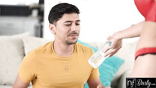 Admirable Max Fills at big tits natural action