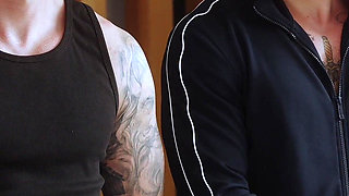 Don’t Tell My Husband! Cheating Wife Fucks His Two Young Muscular Guys While He’s Away!