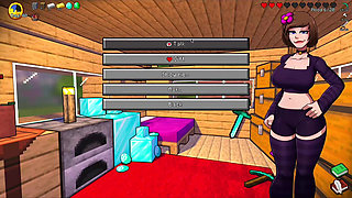 Hornycraft Minecraft Parody - Steve Gets Sloppy Deepthroat Blowjob From Jenny for a Diamond