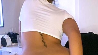 Beautiful wife masturbating show with webcam with toys