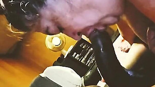 A college Teacher Sucking My Dick & Swallowing the Whole Load