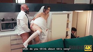 Hot Brunette Bride Cheats on Wedding Day in HD Czech Sex Scene