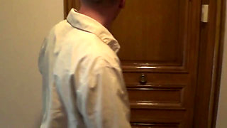 Sucking big cock with sneakers domination