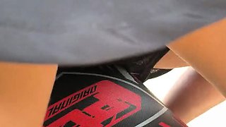Jerking Off My Lover While Riding a Motorbike Near the Airport – Outdoor Sucking & Fucking