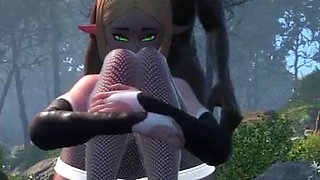 Gol 3D Elf Nun Fucked Hard Doggy Style by Horny Goblin