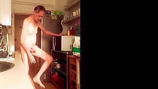 kitchen oiling wanking and bondaging