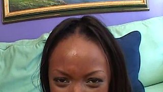 Tan stud gives a POV blowjob to his big cock