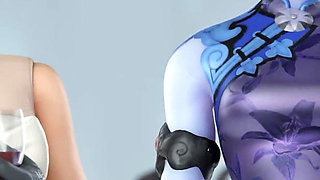 Ashe Pre-wedding Bustle Gone Wild with BBC - 3D Overwatch Animation