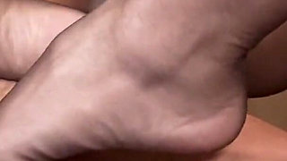 Footjob During Live Cam